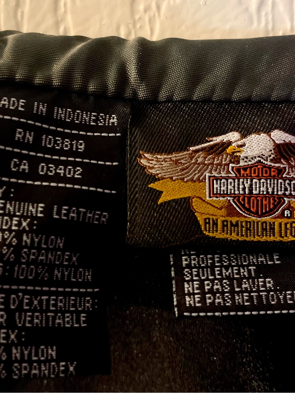 Harley-Davidson Black Genuine Leather Lace-Up Corset Top - Picture 6 of 9